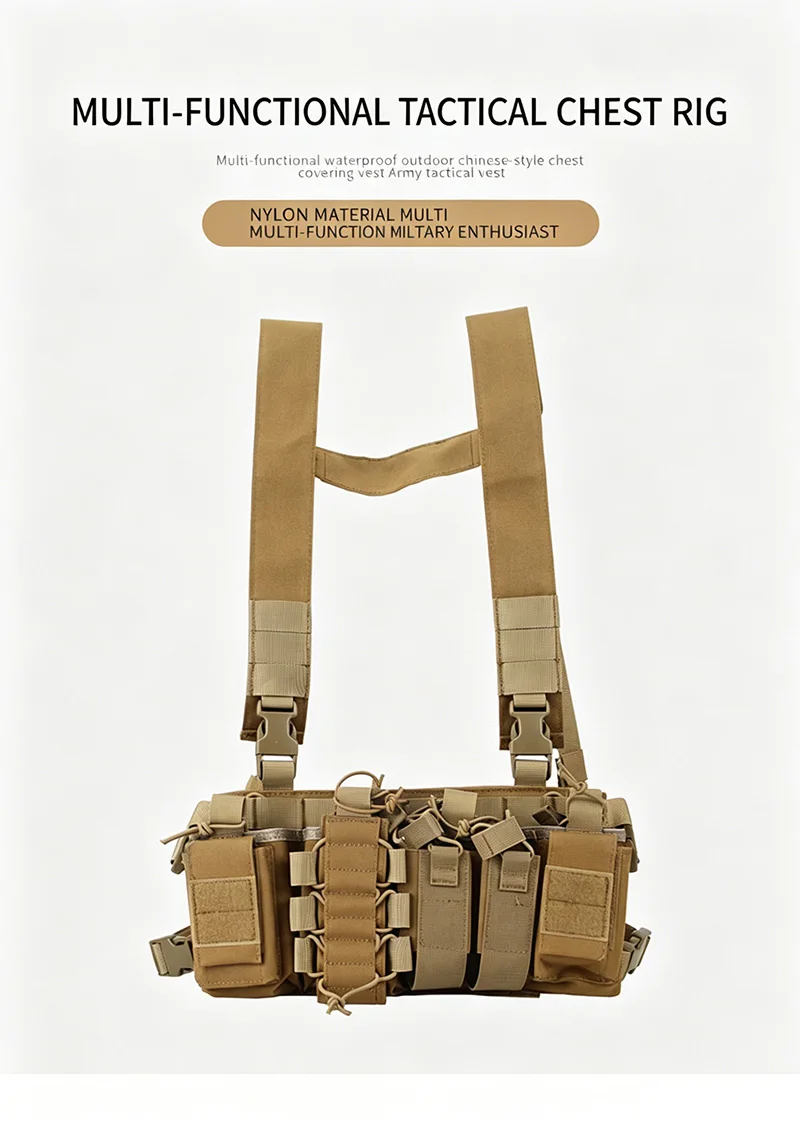 Chaleco táctico D-3 impermeable de nailon multifuncional exterior
