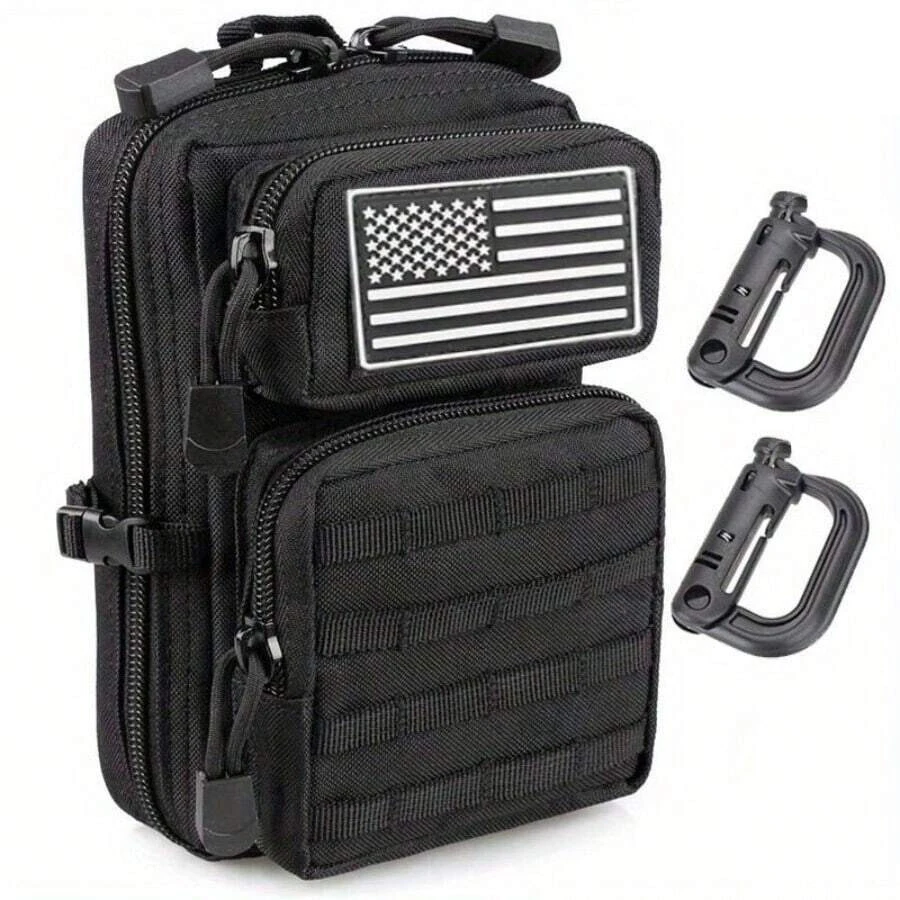 Bolsa táctica MOLLE con cremallera IFAK EDC riñonera pequeña - imagen 2