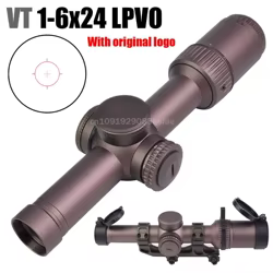 VT Tactical mira telescópica antivibración retícula roja iluminada