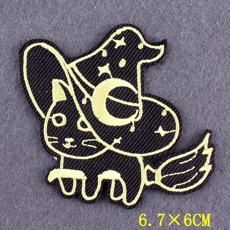 Parche táctico bordado gato rayado – Adhesivo para ropa - imagen 4