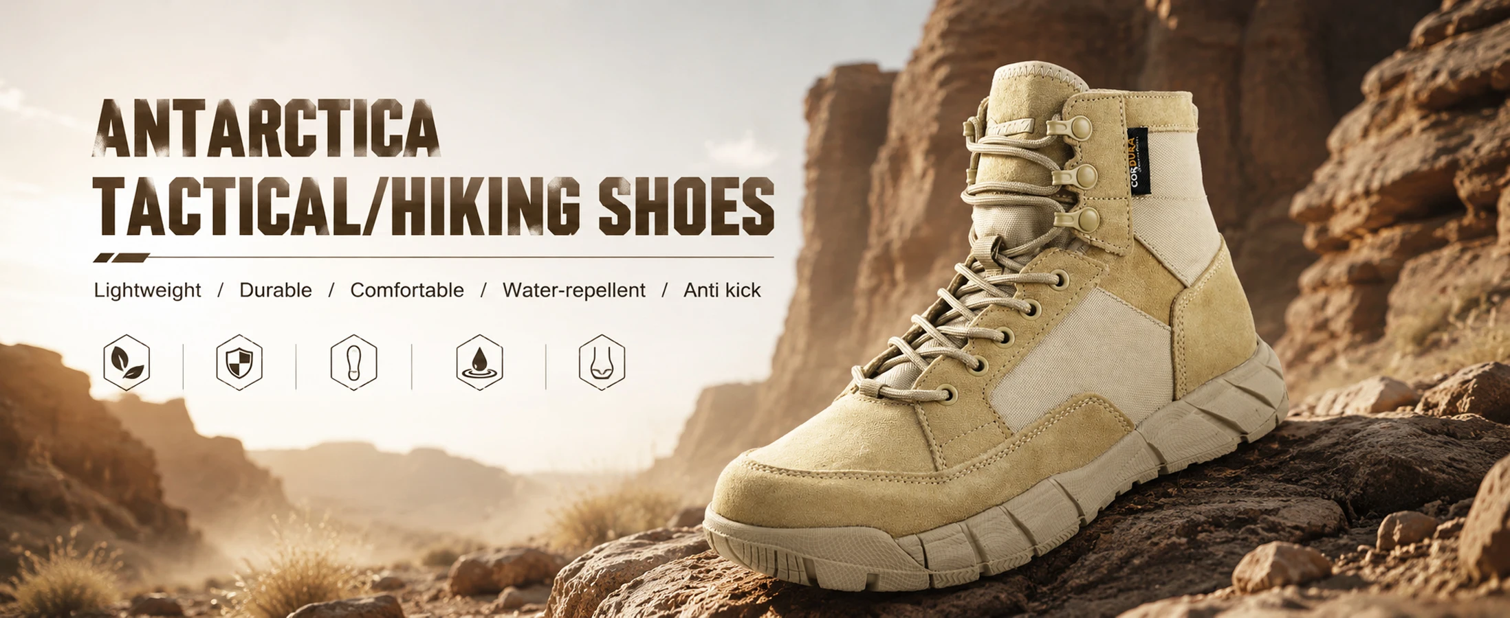 Bota táctica ANTARCTICA con diseño robusto
