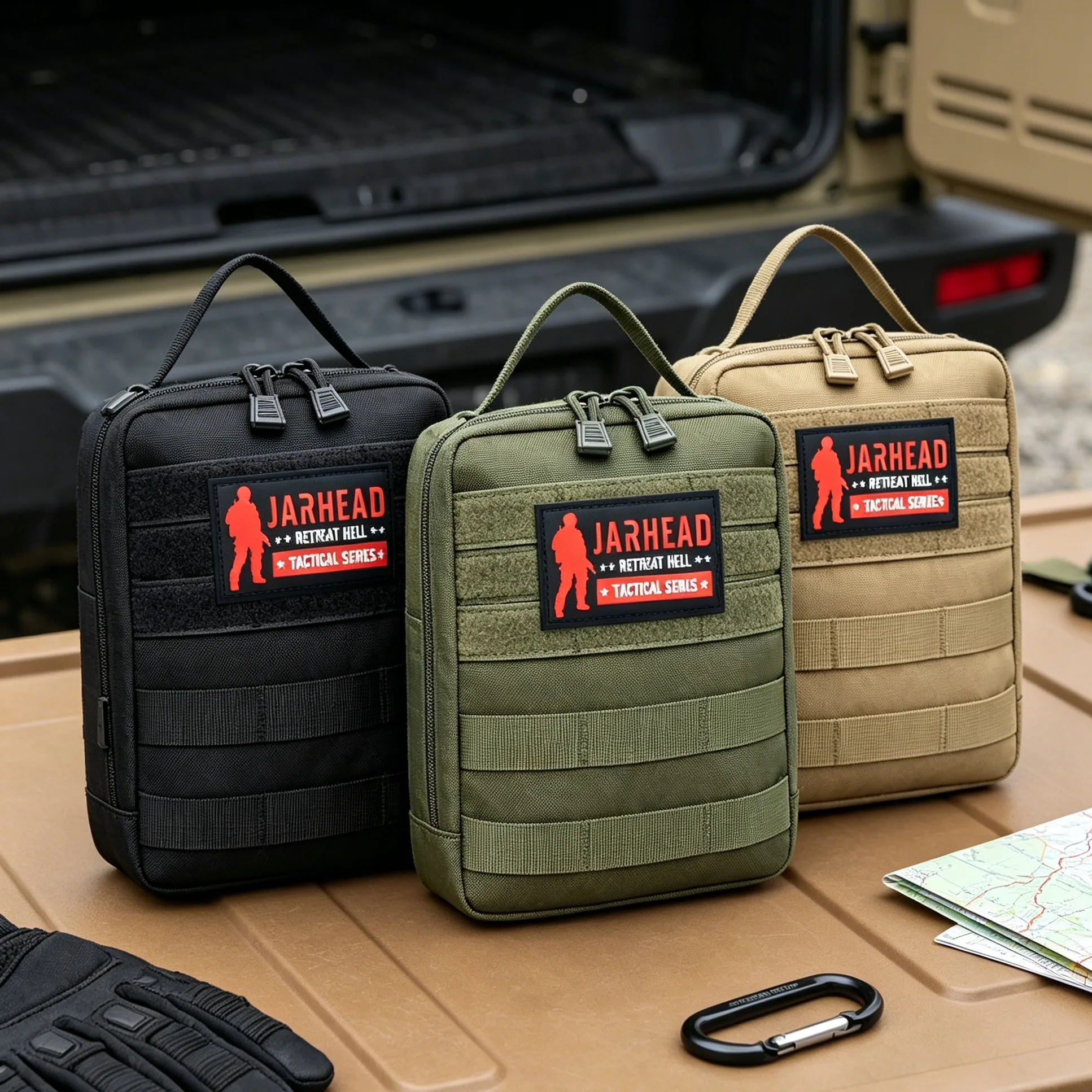 Bolsa táctica MOLLE para herramientas y kit de supervivencia