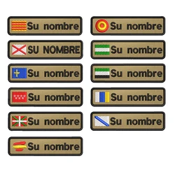Parche bandera personalizado nombre Andalucía cáqui plancha