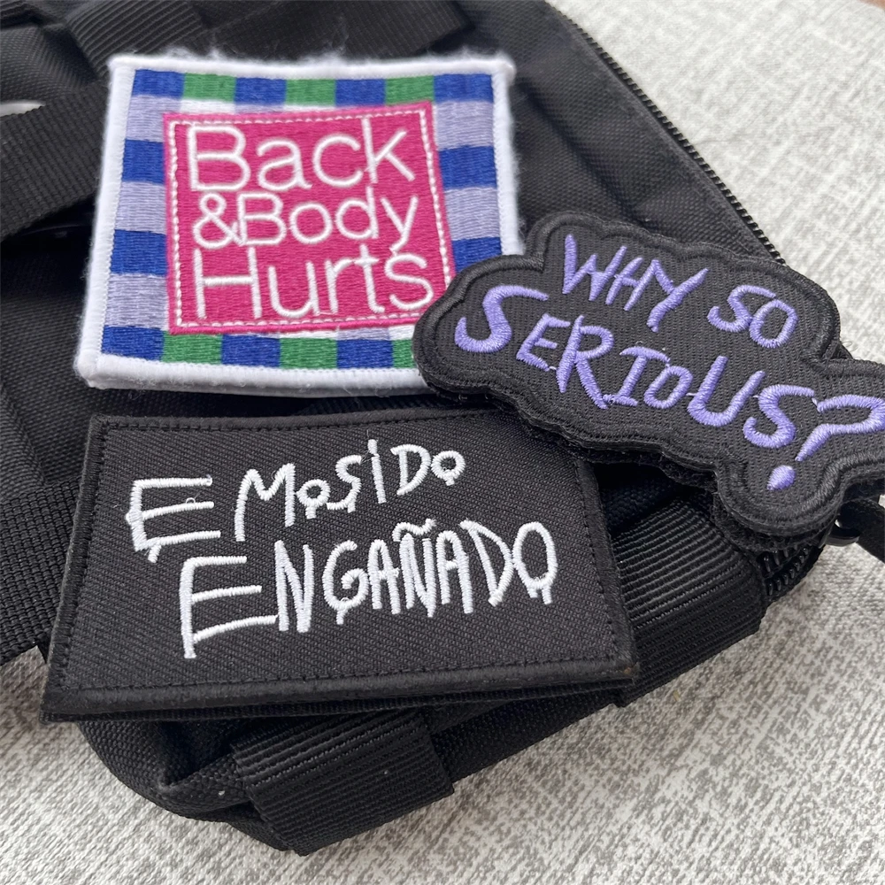 Parche moral táctico bordado velcro para mochila militar - imagen 3