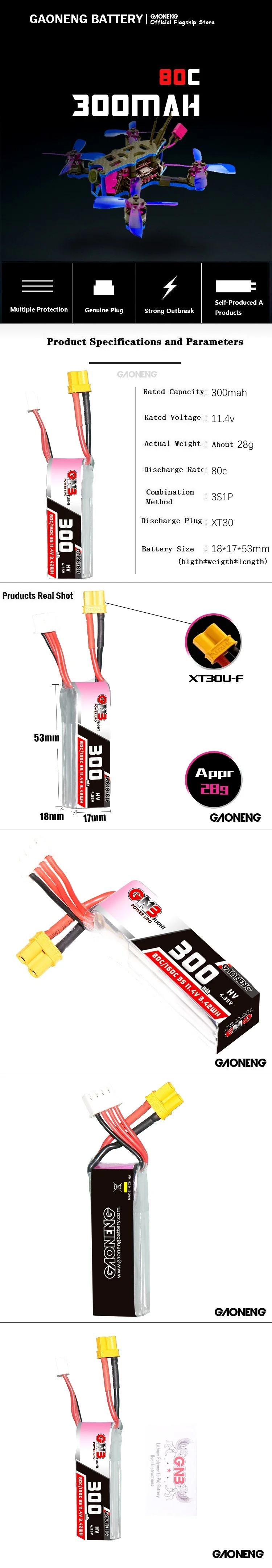 Batería GAOGENG FPV