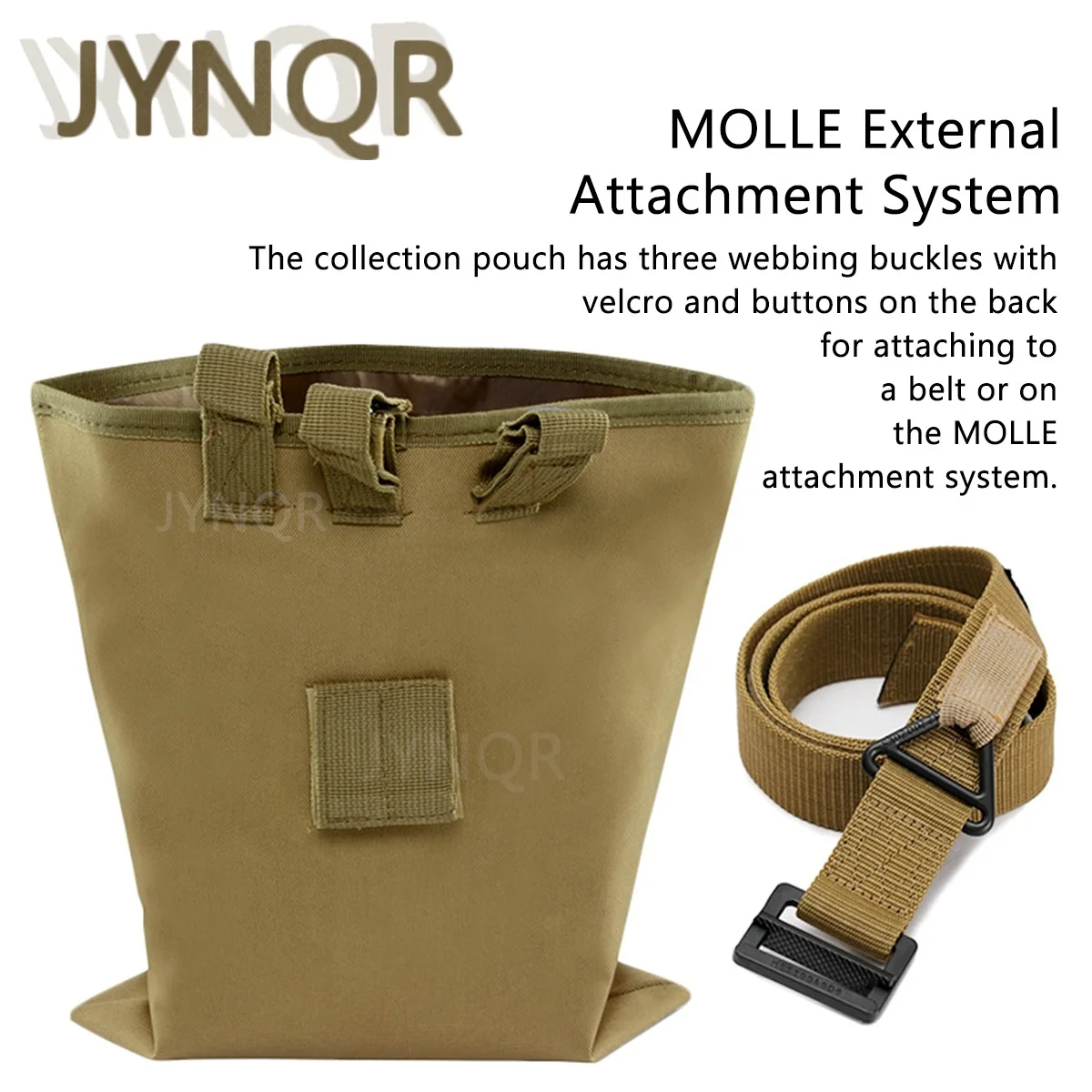 Bolsa táctica MOLLE para cargadores, riñonera caza colgante - imagen 4