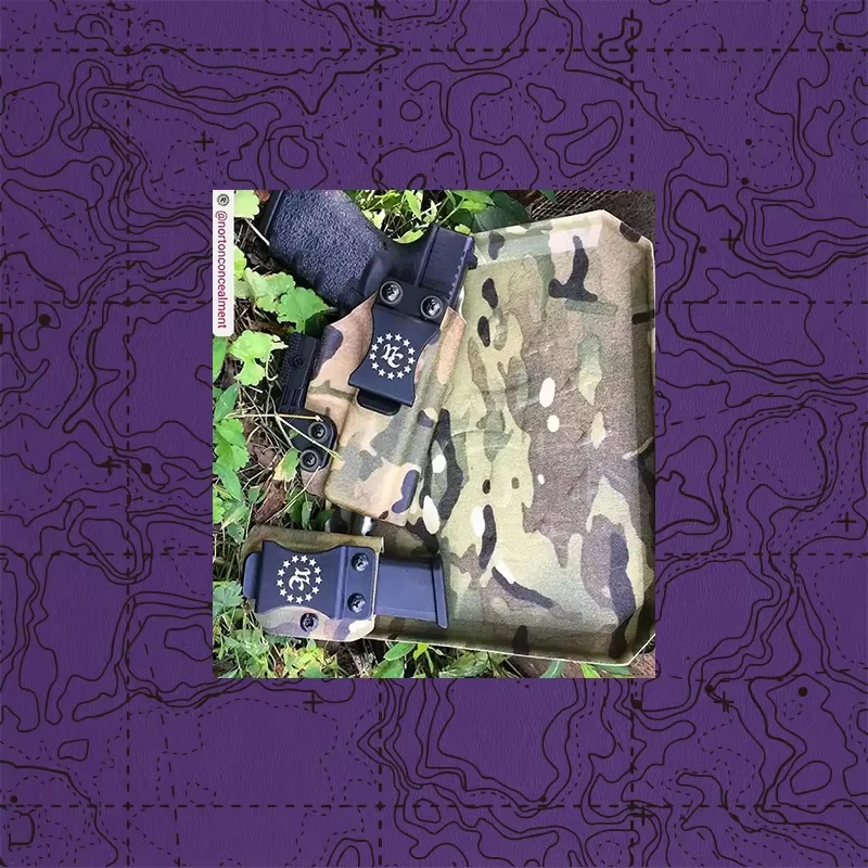Funda Kydex para cuchillo terreno púrpura termoformada - imagen 3