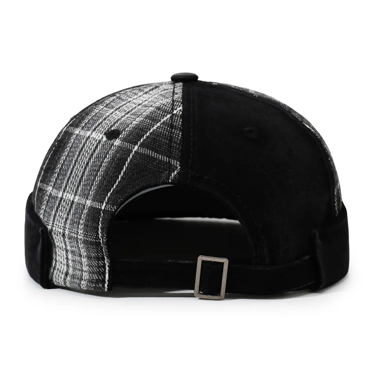 Gorro Docker retro ajustable con parches, estilo marinero unisex - imagen 4