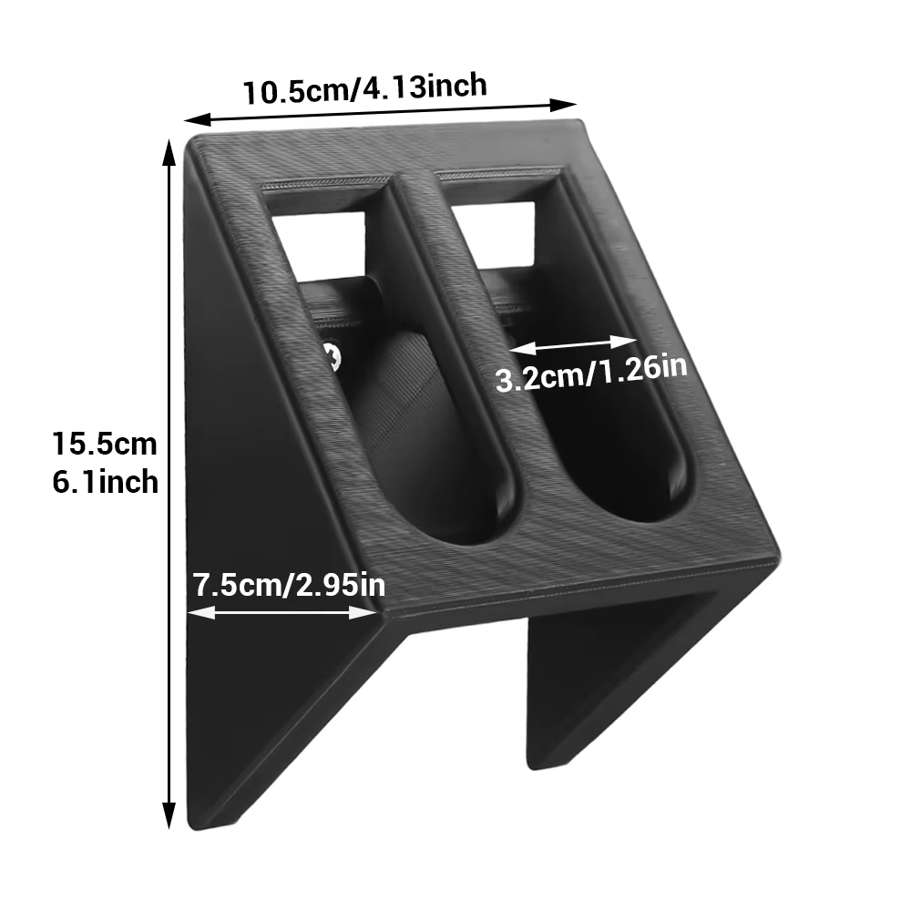 Soporte doble pared pistola ranuras – Almacenamiento seguro expositor - imagen 2