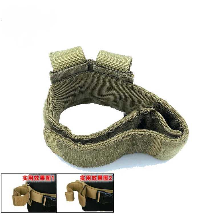 Kydex cinturón táctico MOLLE para porta pistola con correa de sujeción - imagen 4