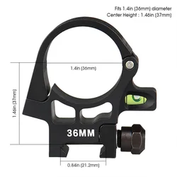 Soporte NVG PVS-18 para casco táctico con abrazadera aluminio tubular