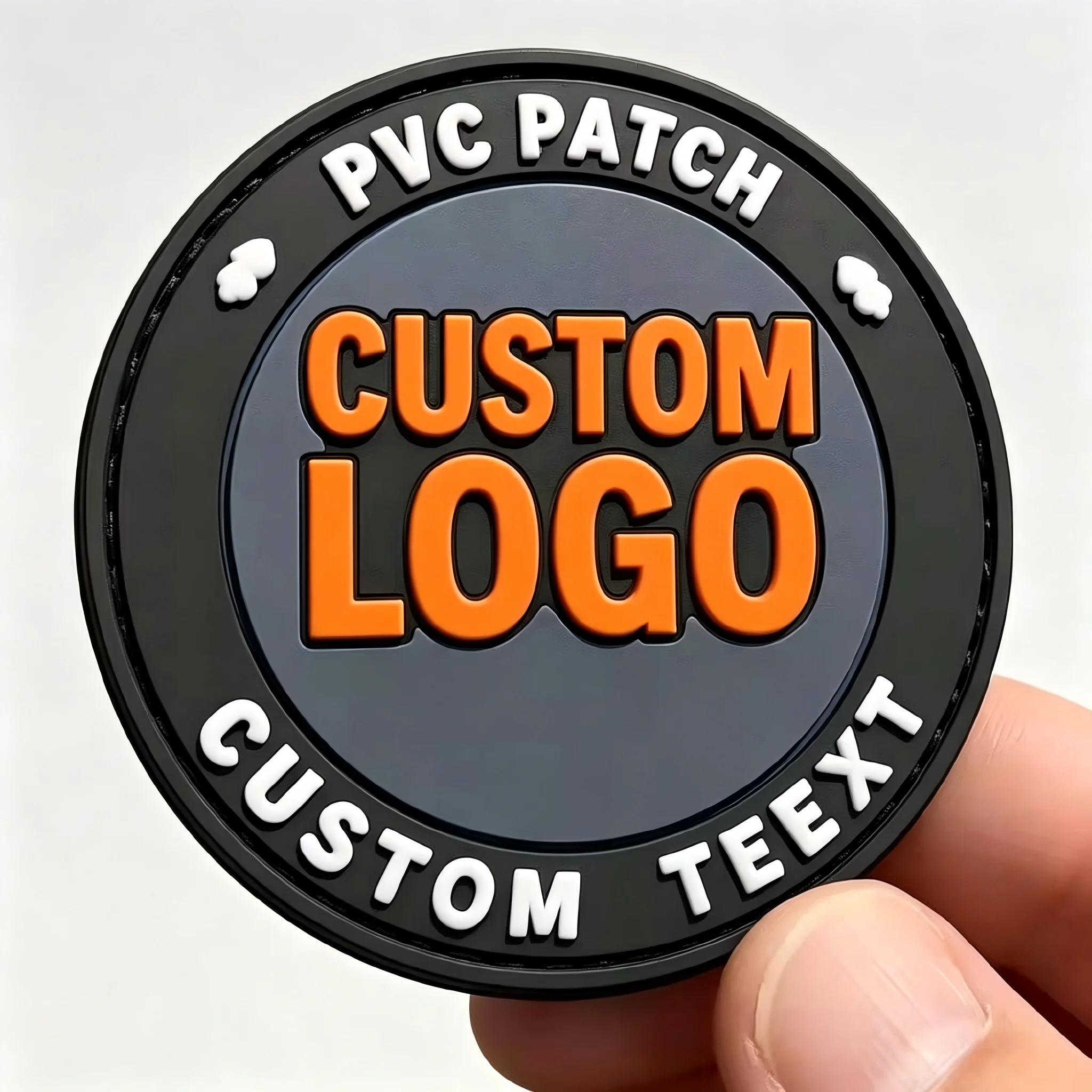 Parche de seguridad táctico PVC y silicona 3D con logotipo para gorra - imagen 5