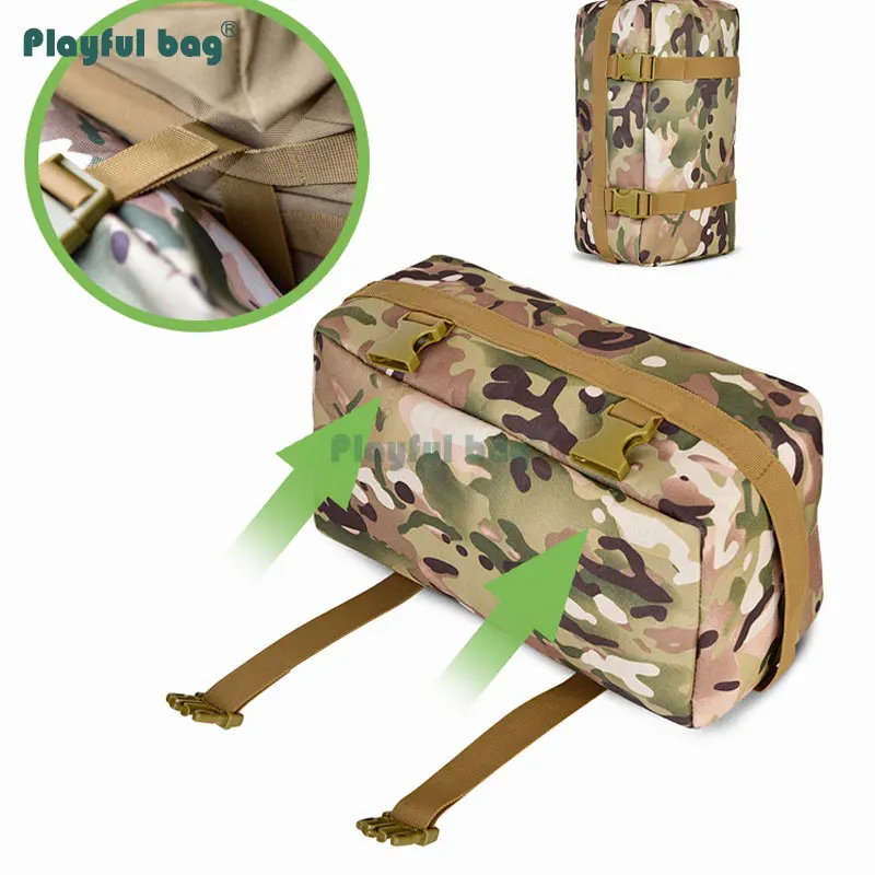 Mochila táctica MOLLE impermeable camuflaje extensible carga - imagen 3