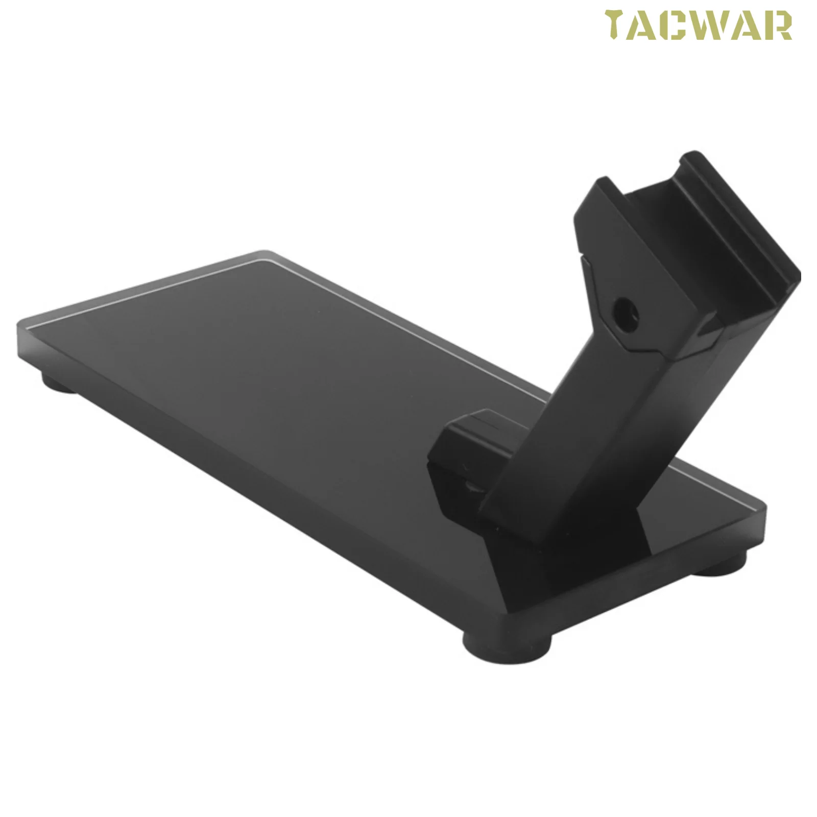 Soporte pistola tipo riel Picatinny con base vidrio ABS decorativa - imagen 2