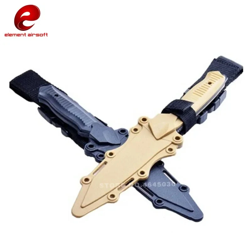 Cuchillo táctico de juguete con funda de goma para cosplay - imagen 3