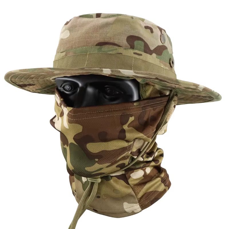 Gorra militar Bonnie protección solar – Exterior senderismo pesca multicolor - imagen 3
