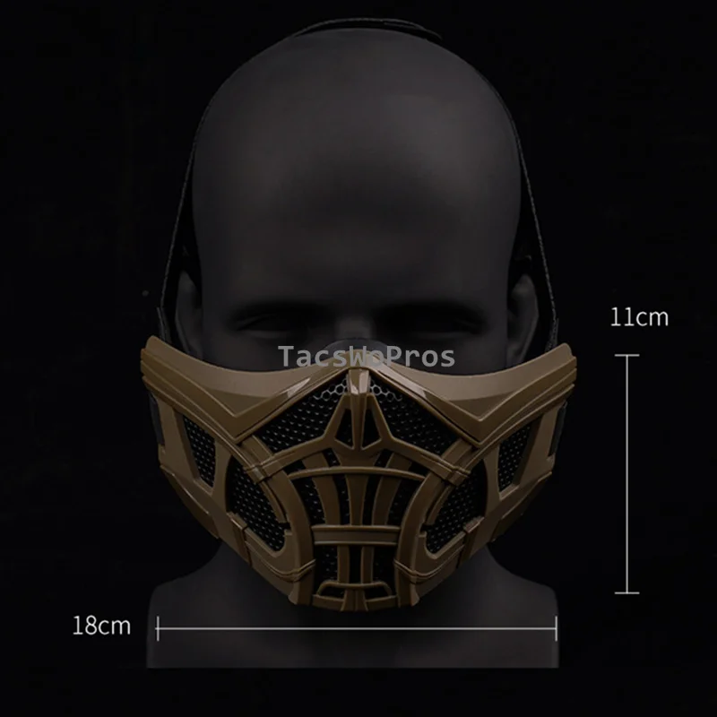 Máscara táctica de malla facial para airsoft y paintball - imagen 2