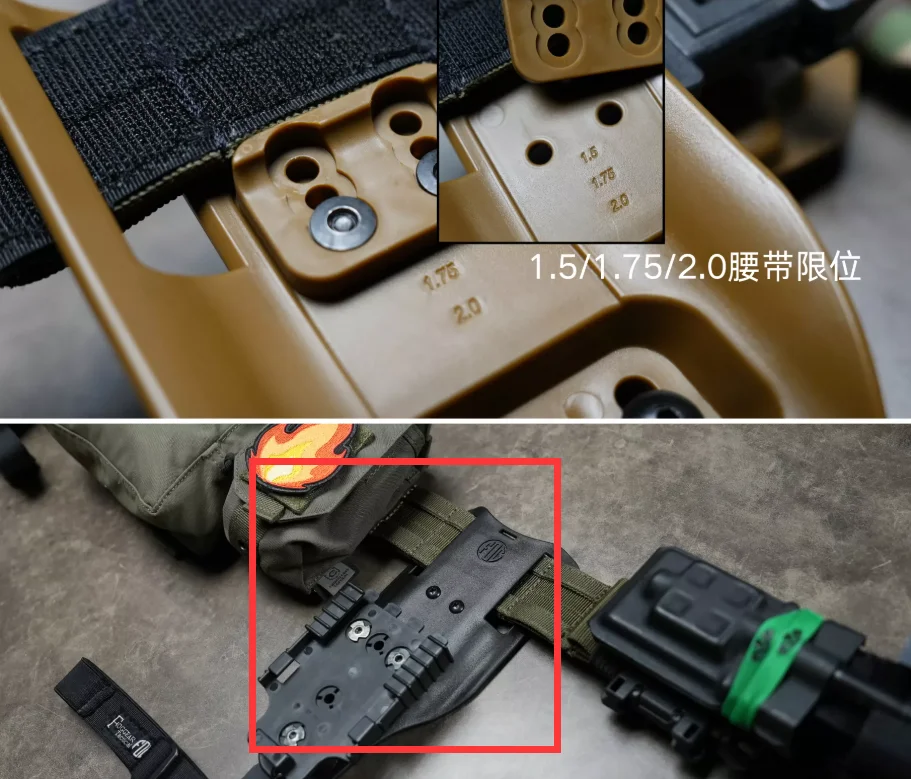 Adaptador para pierna con ajuste multiángulo para funda pistola - imagen 4
