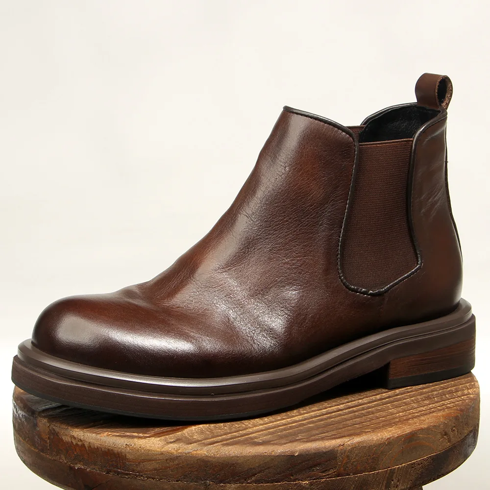 KOWM botas senderismo piel de vaca suela gruesa tobilleras - imagen 5