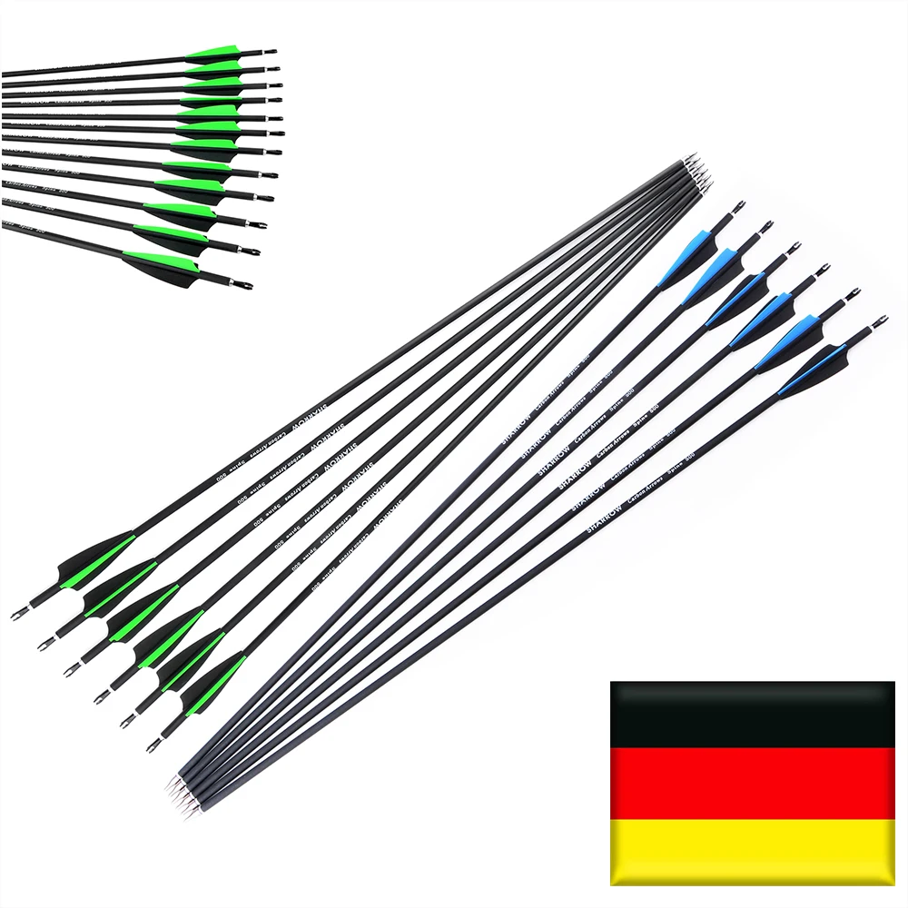 SP500 Flechas de carbono con puntas reemplazables para arco compuesto - imagen 4
