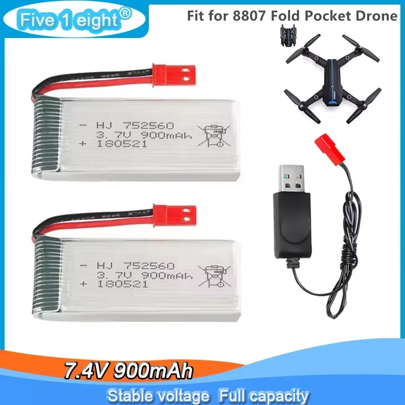 Batería LiPo con conector JST para drones RC y recambios