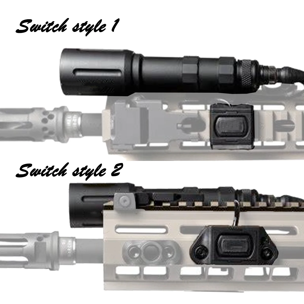Linterna táctica MOD Unity con interruptor remoto de presión Airsoft - imagen 4