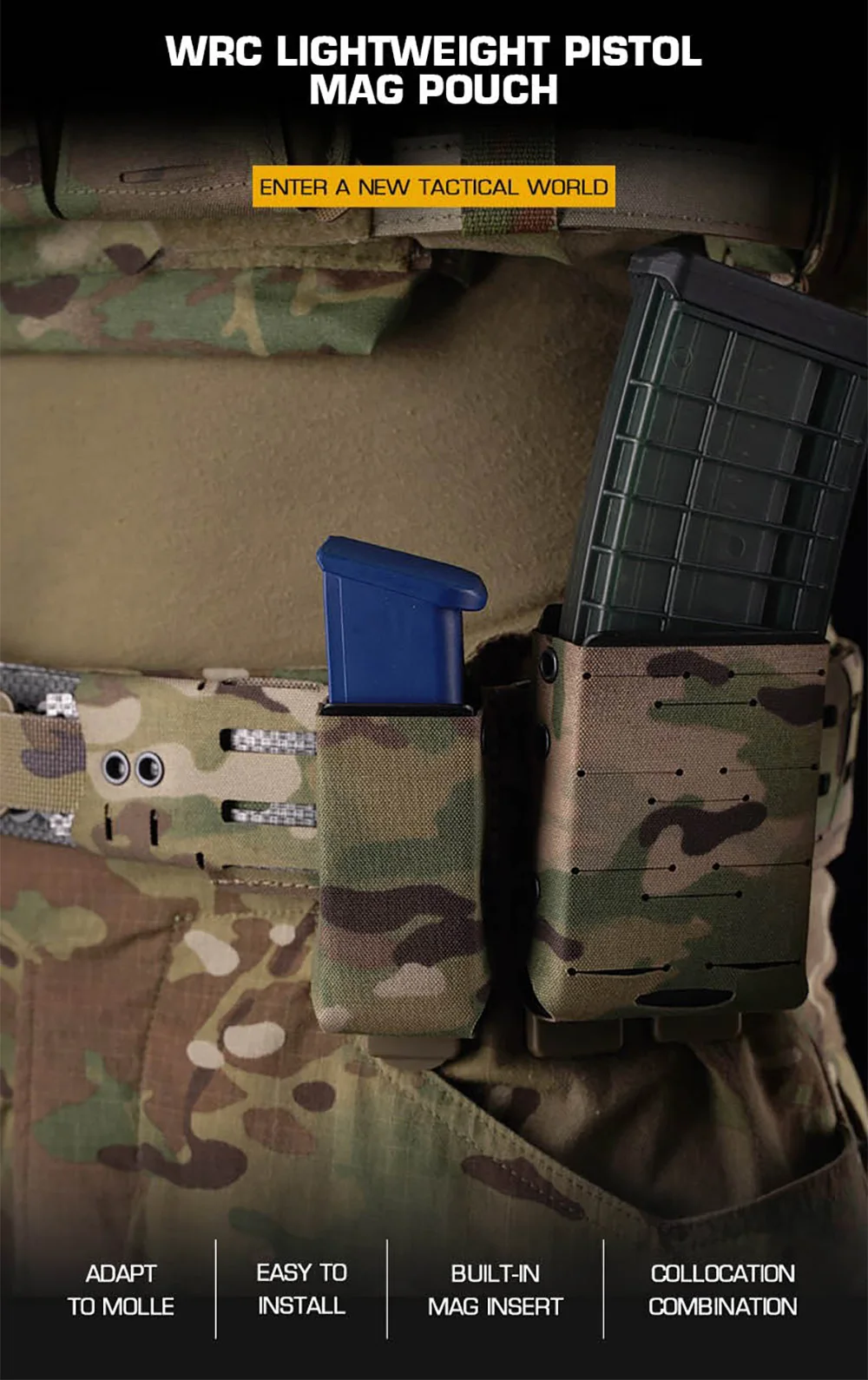 Funda MOLLE compacta en nylon