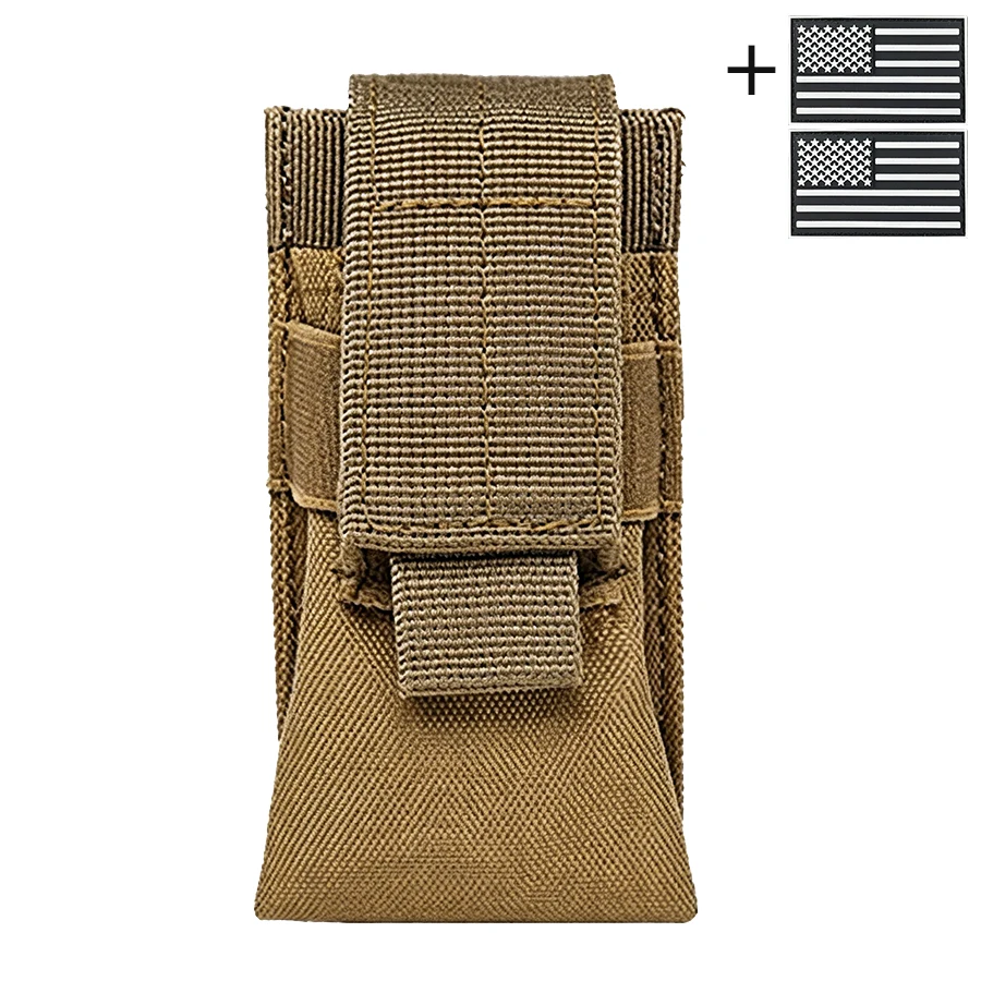 Bolsa MOLLE táctica para linterna y herramientas, colgante riñonera
