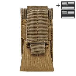 Bolsa MOLLE táctica para linterna y herramientas, colgante riñonera