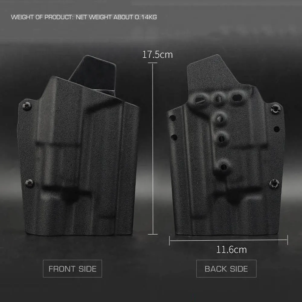 Funda táctica Kydex P226 con X300, rápida liberación MOLLE ajustable - imagen 4