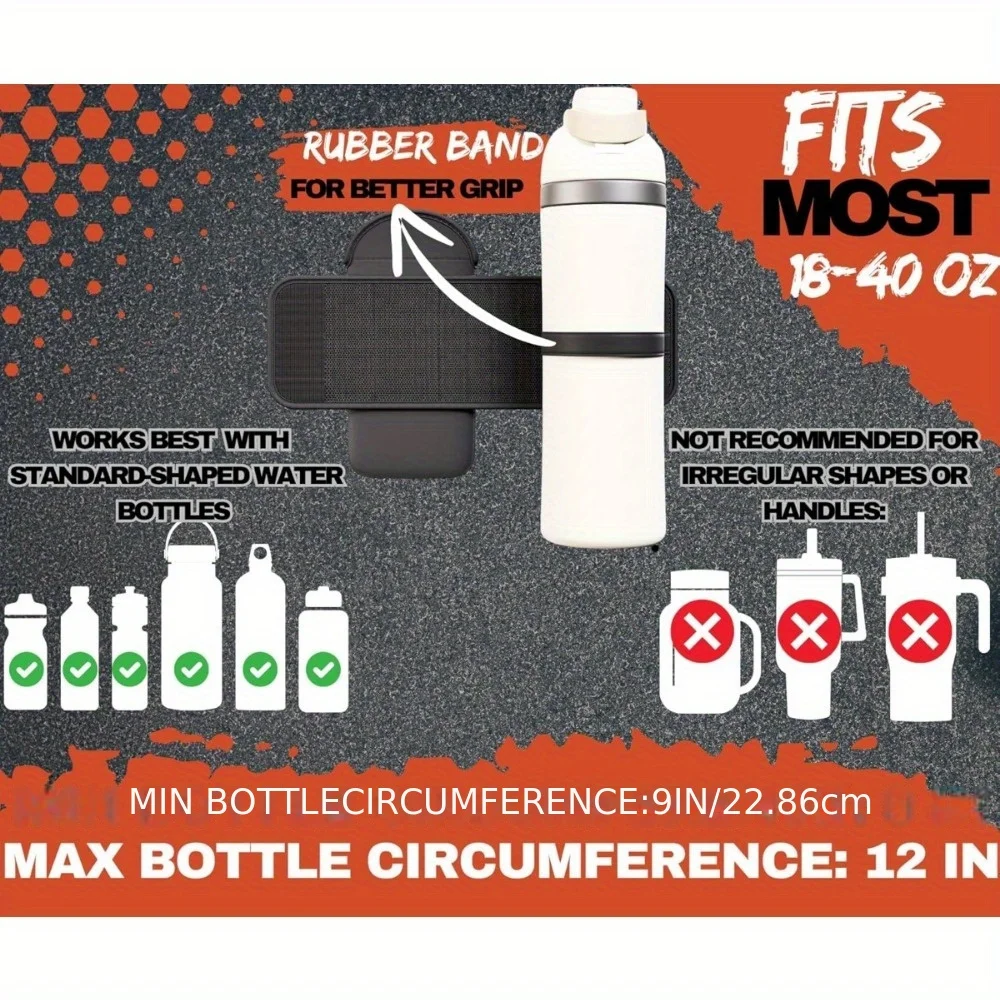Funda porta botella magnética de neopreno con bolsillo móvil - imagen 2