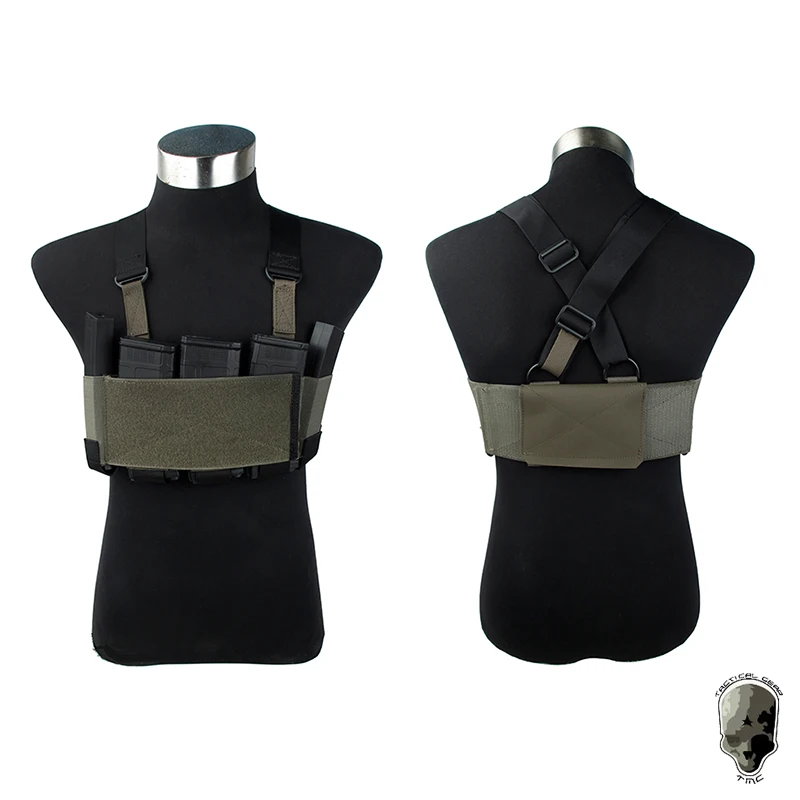 Chaleco táctico TMC RD ligero con bolsa para cargadores airsoft