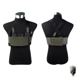 Chaleco táctico TMC RD ligero con bolsa para cargadores airsoft
