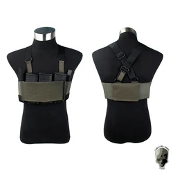 Chaleco táctico TMC RD ligero con bolsa para cargadores airsoft