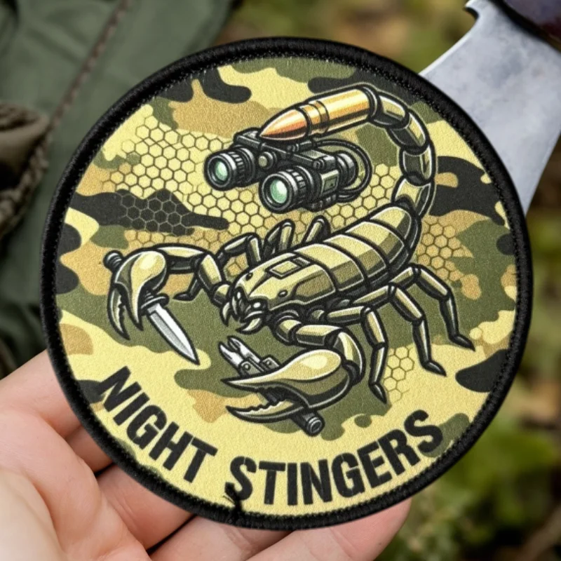 Night Stingers Parche de escorpión con velcro para chaleco y mochila - imagen 4