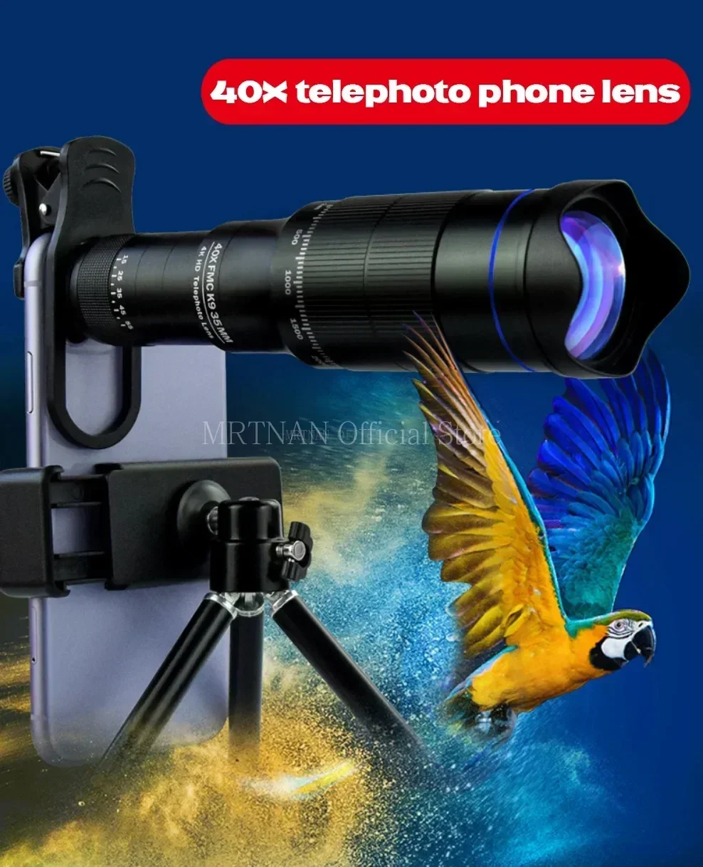Telescopio monocular con zoom y uso con teléfono