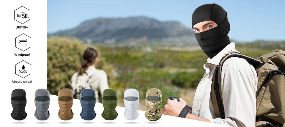 Gorro de pasamontañas en uso táctico