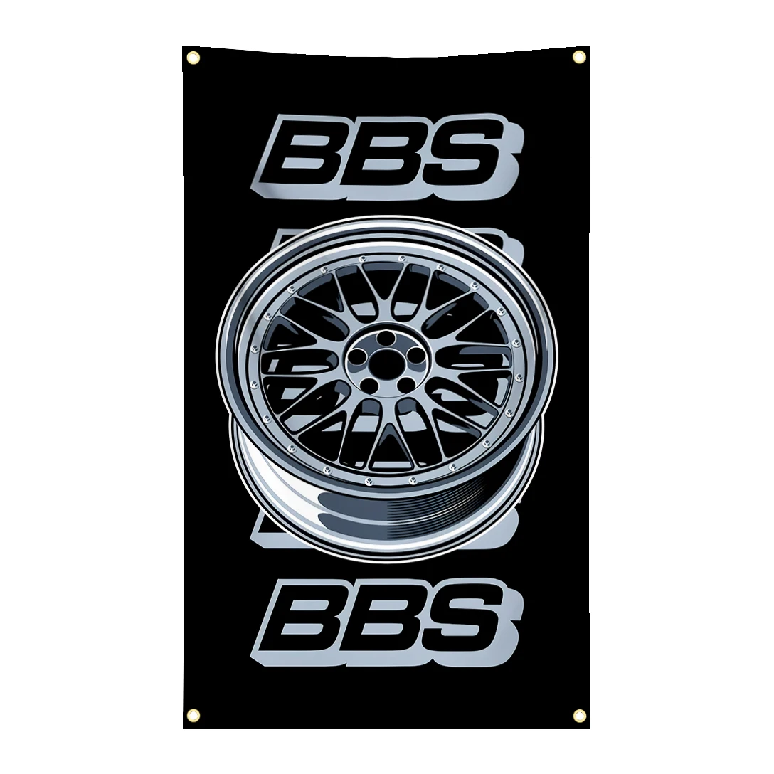 Bandera de poliéster impresión digital BBS para pared garaje - imagen 4