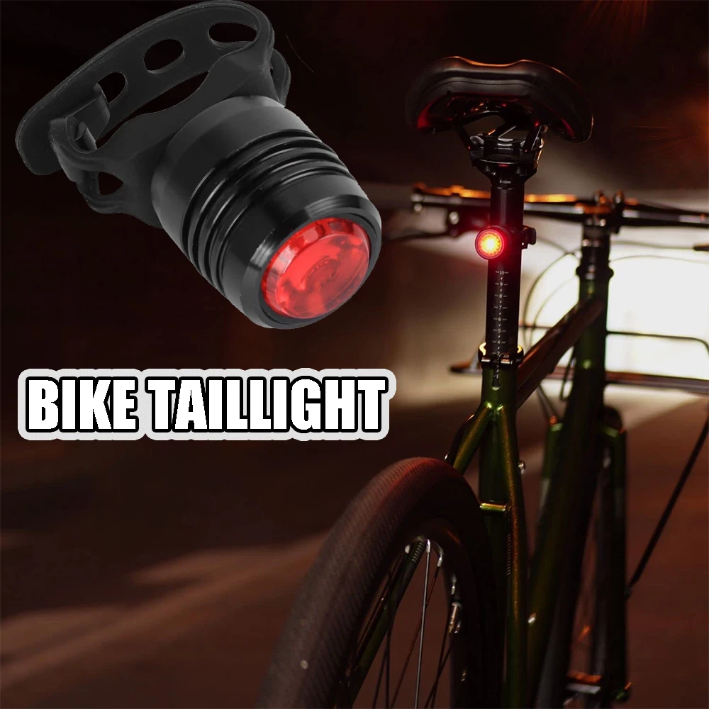 Luz trasera LED impermeable bicicleta de montaña carga USB