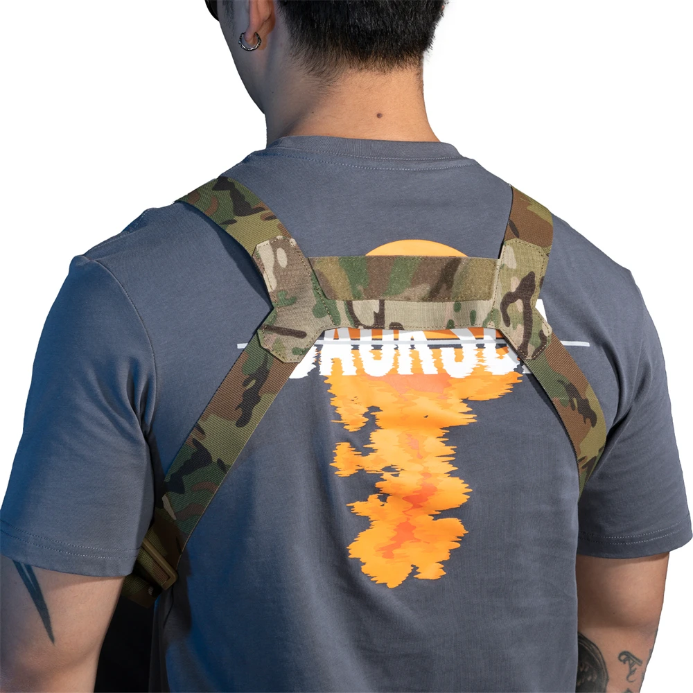 Mochila táctica Molle CAMO supervivencia aparejo pecho hombre - imagen 5
