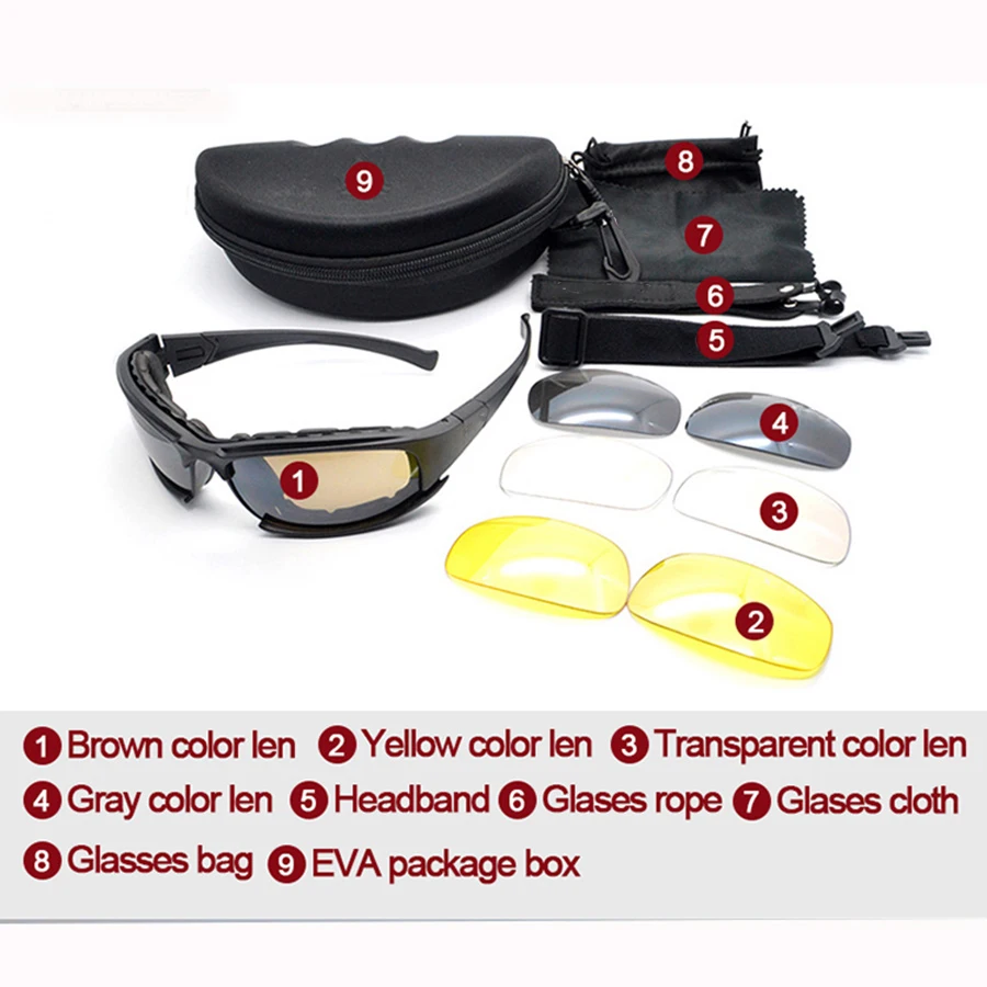 Gafas tácticas polarizadas Margarita para tiro y senderismo - imagen 4