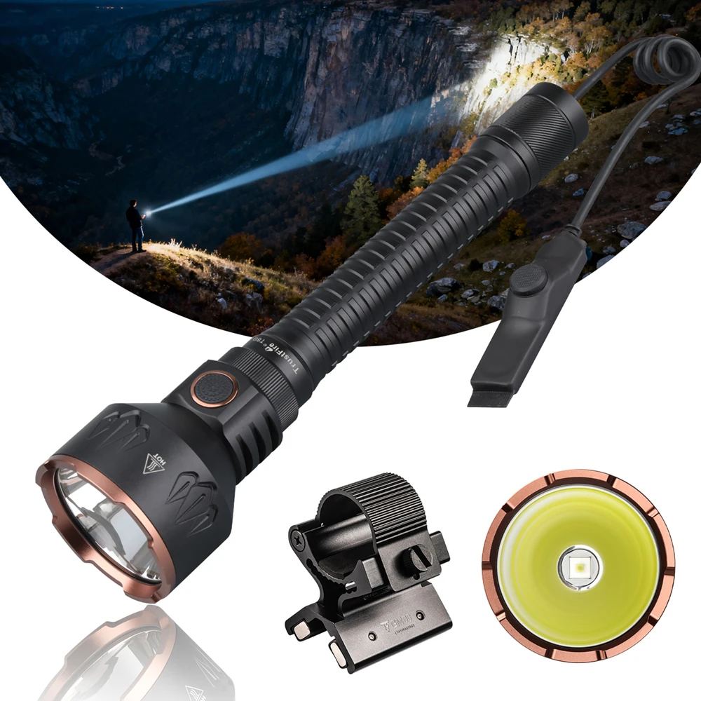 Trustfire T80 linterna táctica LED recargable USB-C largo alcance - imagen 3
