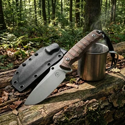 Cuchillo táctico de hoja fija G10 con funda, outdoor