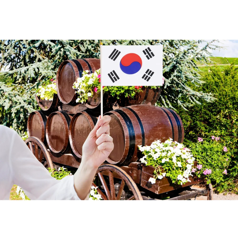 Bandera coreana Kor – bandera de Corea del Sur para desfile y deporte