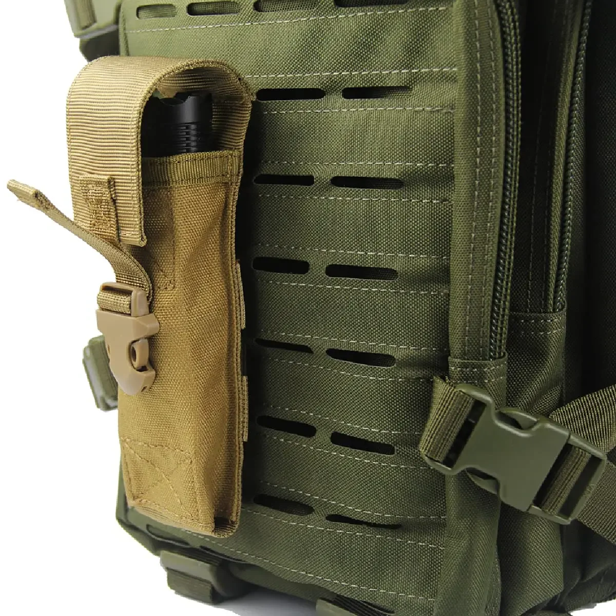 Funda táctica MOLLE para linterna y mochila - imagen 3
