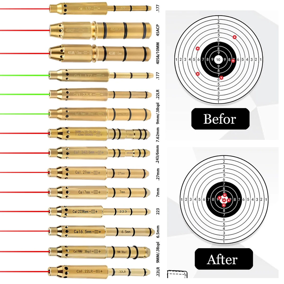 Láser de calibración rojo para miras y cañones tácticos - imagen 4