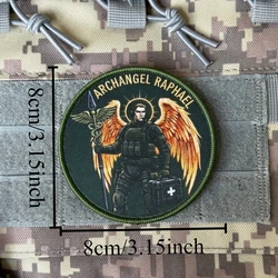Parche táctico rescate Archangel Raphael, velcro gancho-bucle
