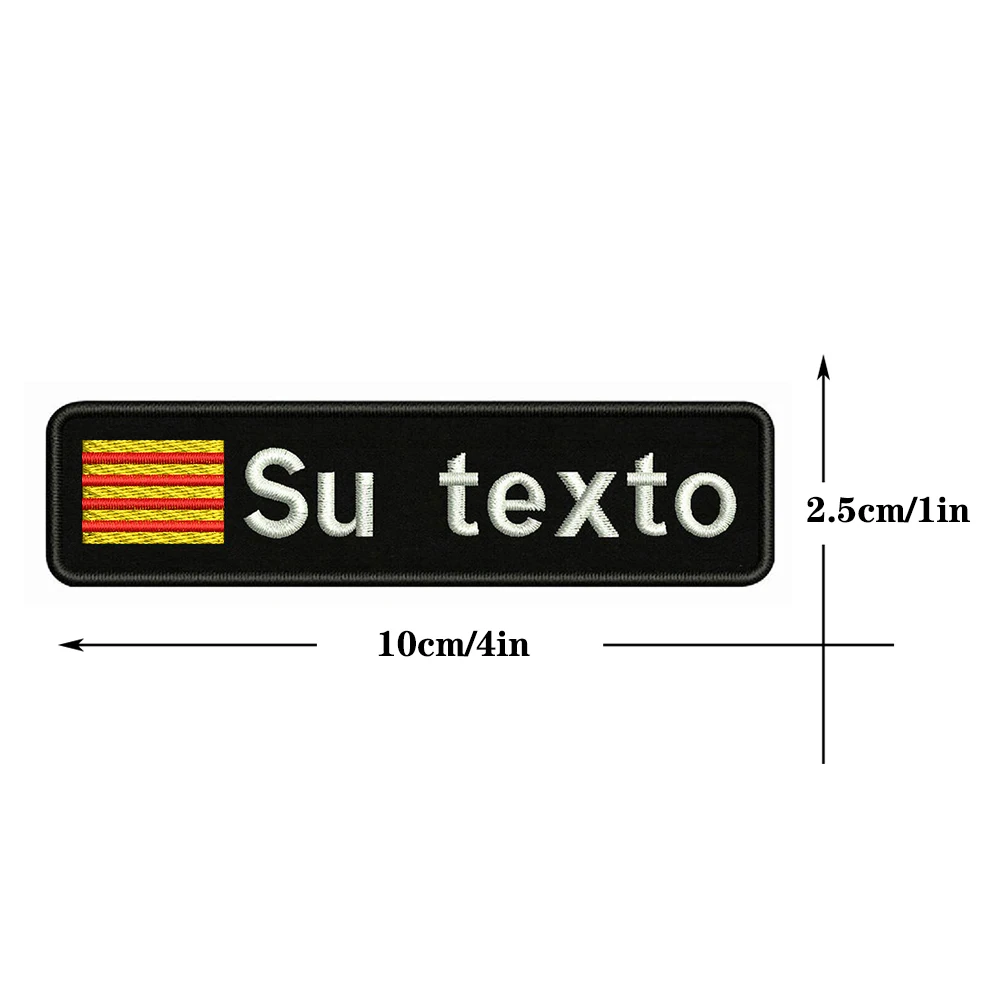 Parche Cataluña bordado – Bandolera táctica personalizada 10x2,5 cm - imagen 3