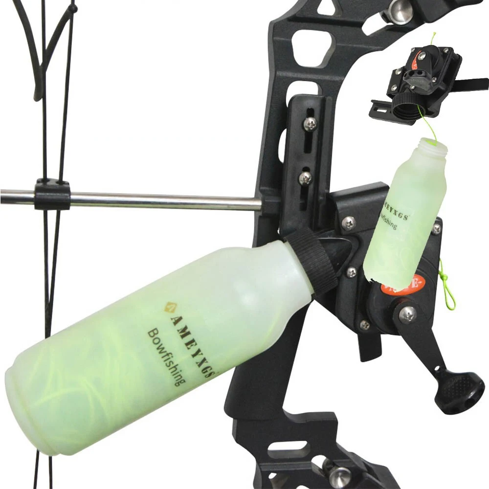 Kit de pesca con arco, flechas y carrete con puntas reemplazables