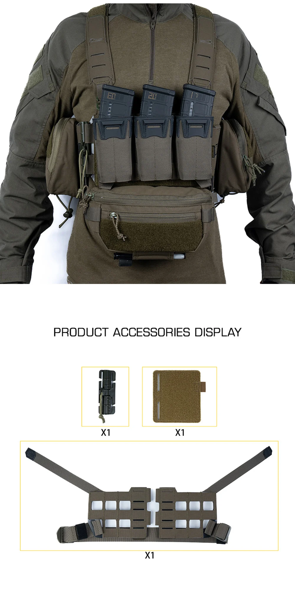 Módulo táctico compacto ideal para carga adicional en airsoft